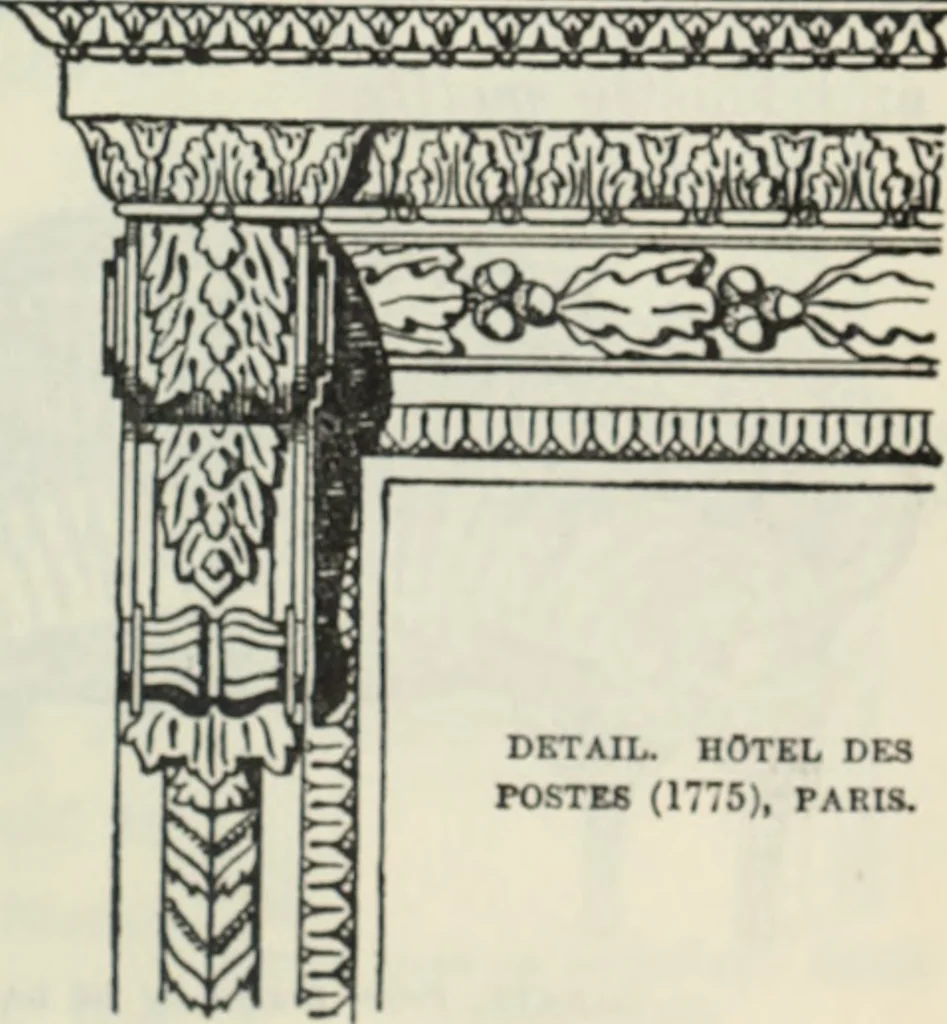 An illustration from The book of decorative furniture, its form, colour and history, 1910, leaf 332