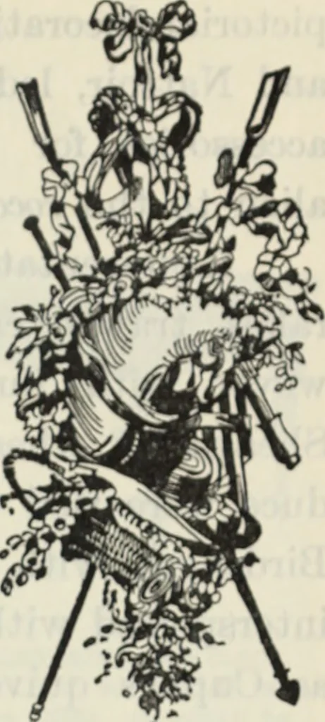An illustration from The book of decorative furniture, its form, colour and history, 1910, leaf 334