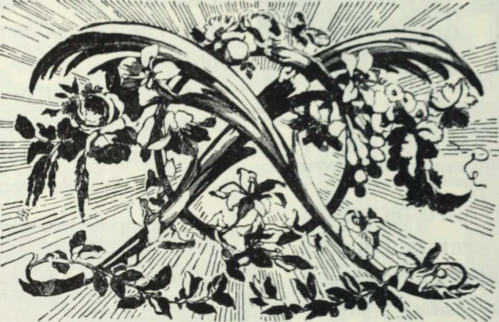 An illustration from The book of decorative furniture, its form, colour and history, 1910, leaf 349