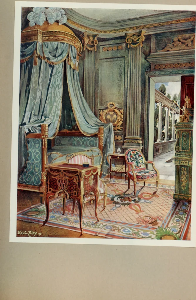 An illustration from The book of decorative furniture, its form, colour and history, 1910, leaf 352