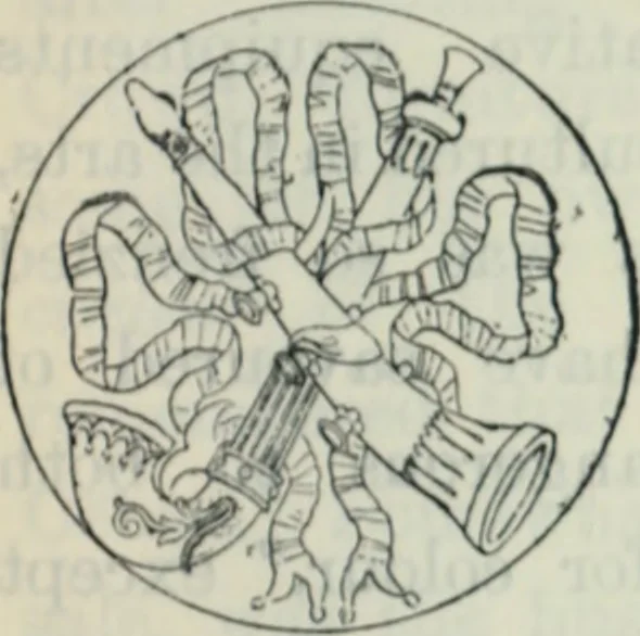 An illustration from The book of decorative furniture, its form, colour and history, 1910, leaf 366