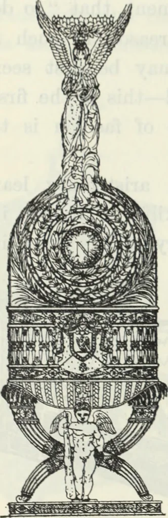 An illustration from The book of decorative furniture, its form, colour and history, 1910, leaf 377