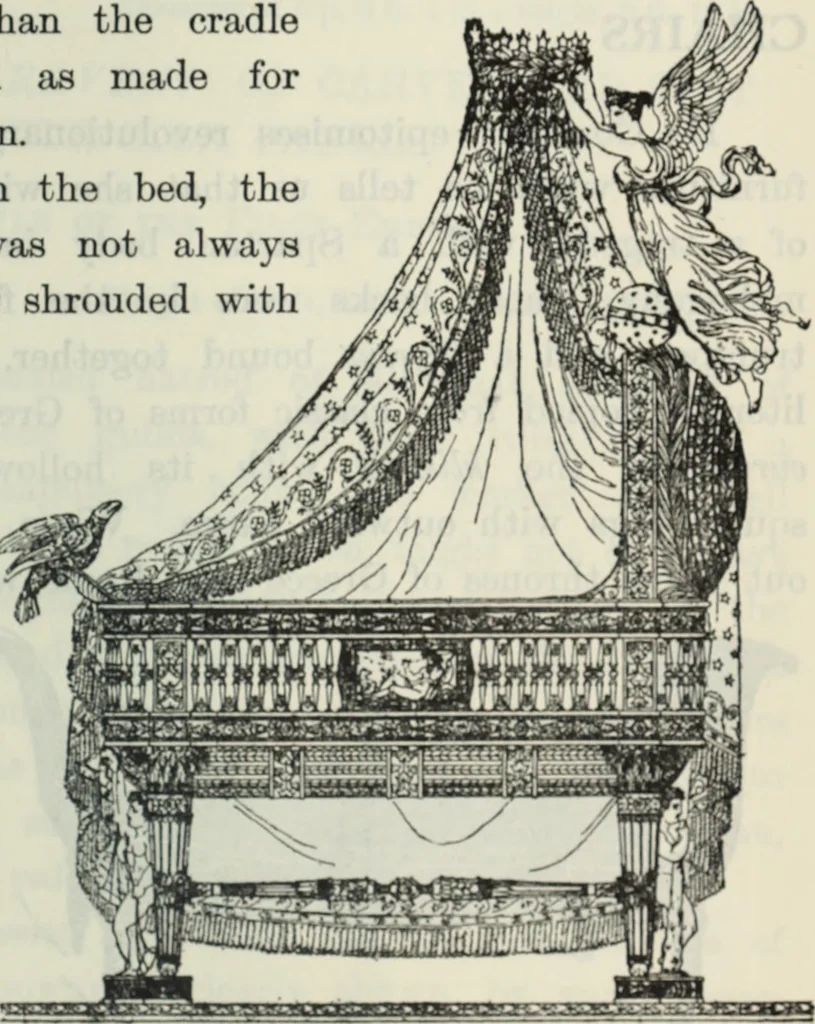 An illustration from The book of decorative furniture, its form, colour and history, 1910, leaf 378