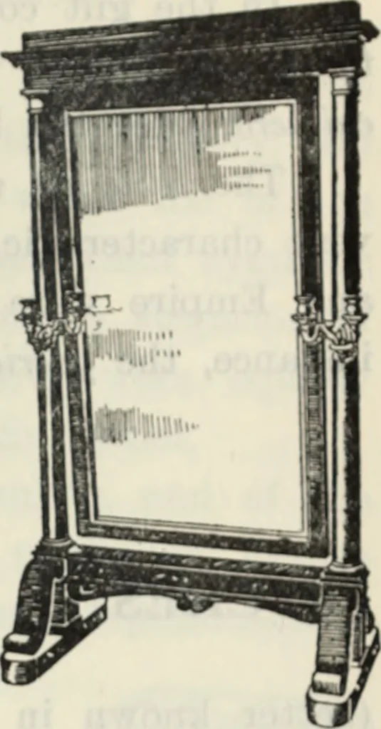 An illustration from The book of decorative furniture, its form, colour and history, 1910, leaf 384