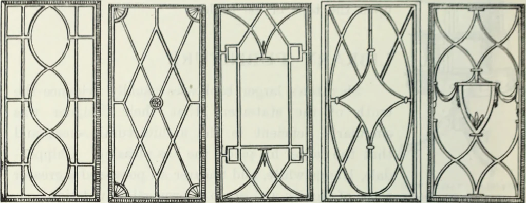 An illustration from The book of decorative furniture, its form, colour and history, 1910, leaf 449