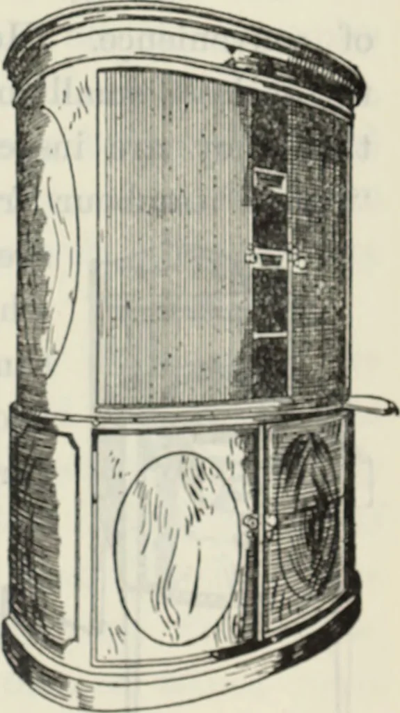 An illustration from The book of decorative furniture, its form, colour and history, 1910, leaf 464