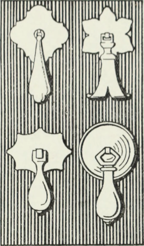 An illustration from The book of decorative furniture, its form, colour and history, 1910, leaf 471