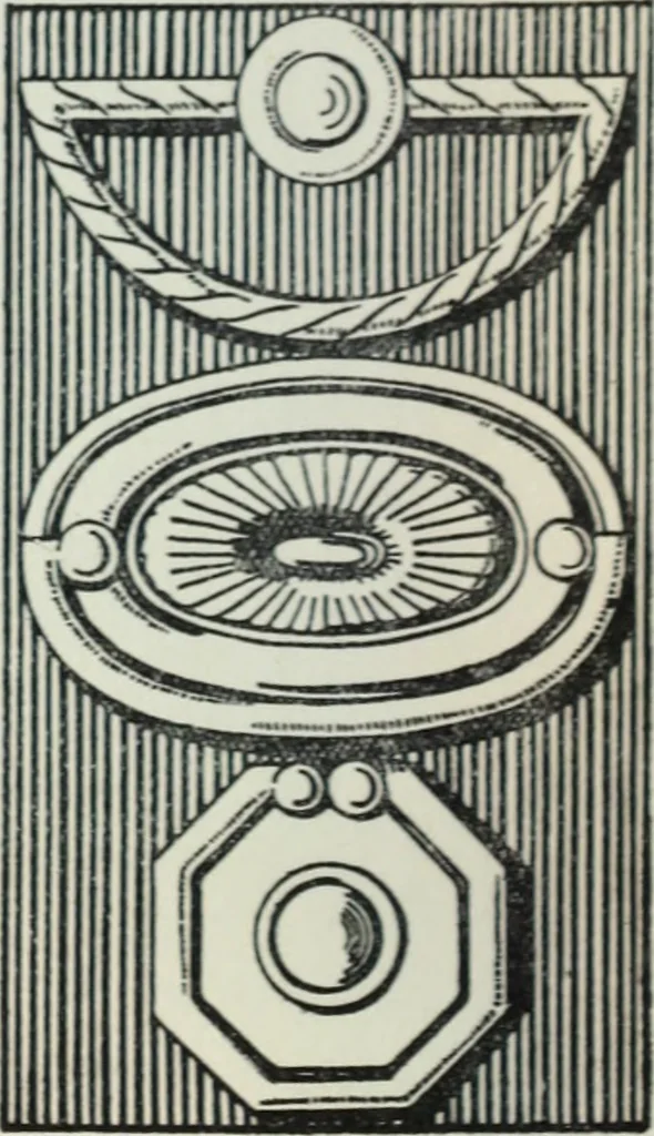 An illustration from The book of decorative furniture, its form, colour and history, 1910, leaf 471
