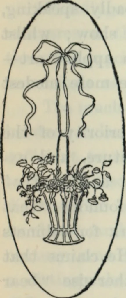 An illustration from The book of decorative furniture, its form, colour and history, 1910, leaf 476