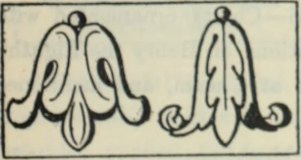 An illustration from The book of decorative furniture, its form, colour and history, 1910, leaf 512
