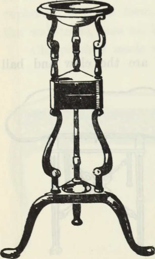 An illustration from The book of decorative furniture, its form, colour and history, 1910, leaf 61