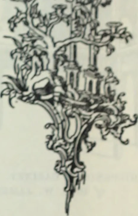 An illustration from The book of decorative furniture, its form, colour and history, 1910, leaf 67