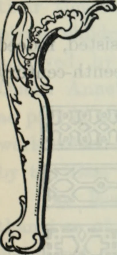An illustration from The book of decorative furniture, its form, colour and history, 1910, leaf 70