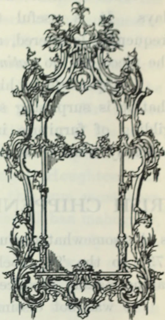 An illustration from The book of decorative furniture, its form, colour and history, 1910, leaf 79