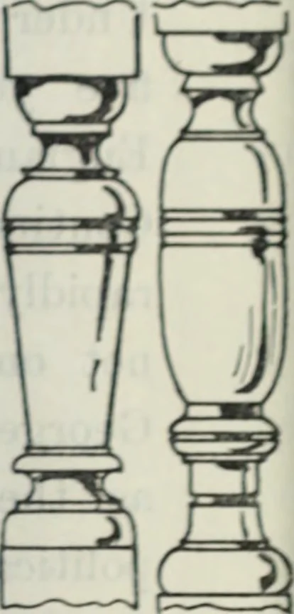 An illustration from The book of decorative furniture, its form, colour and history, 1910, leaf 87