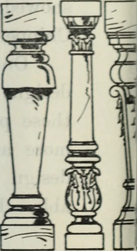 An illustration from The book of decorative furniture, its form, colour and history, 1910, leaf 87