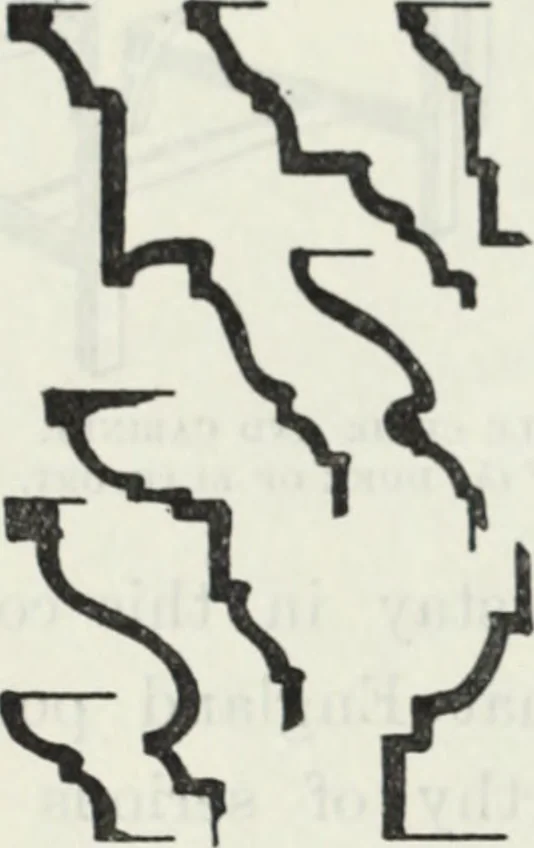 An illustration from The book of decorative furniture, its form, colour and history, 1910, leaf 87