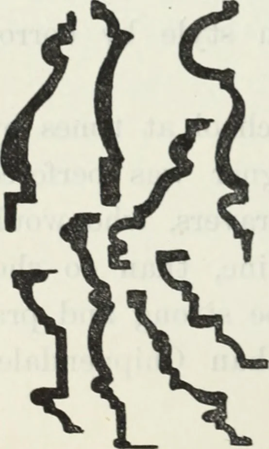 An illustration from The book of decorative furniture, its form, colour and history, 1910, leaf 87