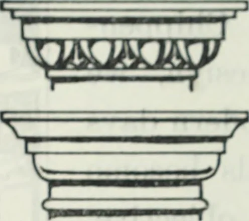 An illustration from The book of decorative furniture, its form, colour and history, 1910, leaf 87