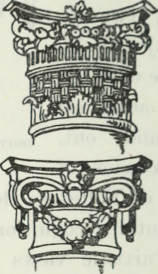 An illustration from The book of decorative furniture, its form, colour and history, 1910, leaf 87