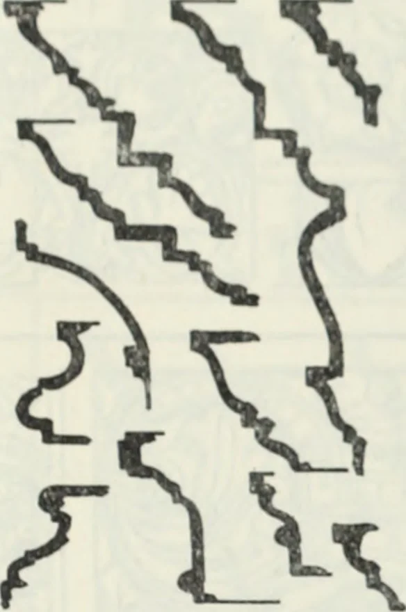 An illustration from The book of decorative furniture, its form, colour and history, 1910, leaf 89