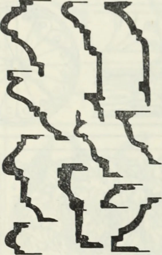 An illustration from The book of decorative furniture, its form, colour and history, 1910, leaf 89