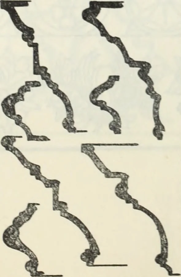 An illustration from The book of decorative furniture, its form, colour and history, 1910, leaf 89
