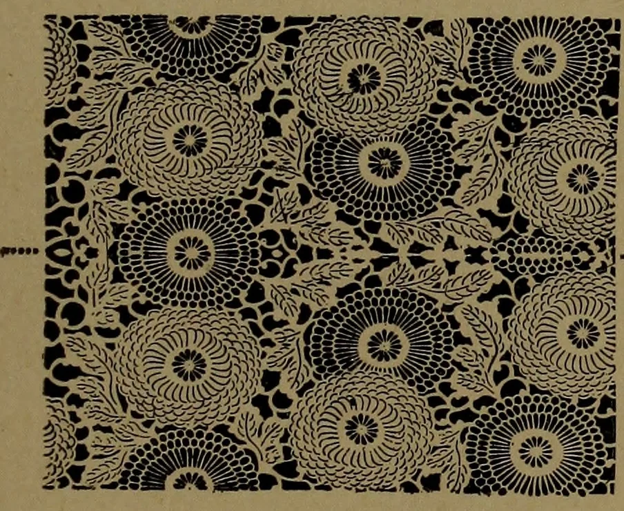 An illustration from The book of delightful and strange designs; being one hundred facsimile illustrations of the art of the Japanese stencil-cutter, to which the gentle reader is introduced, 1893, leaf 38