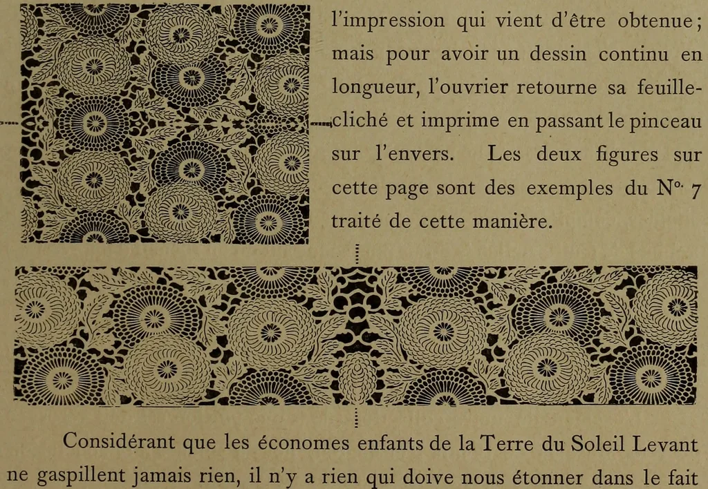 An illustration from The book of delightful and strange designs; being one hundred facsimile illustrations of the art of the Japanese stencil-cutter, to which the gentle reader is introduced, 1893, leaf 66