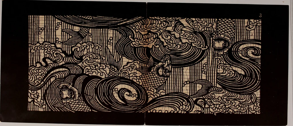 An illustration from The book of delightful and strange designs; being one hundred facsimile illustrations of the art of the Japanese stencil-cutter, to which the gentle reader is introduced, 1893, leaf 96