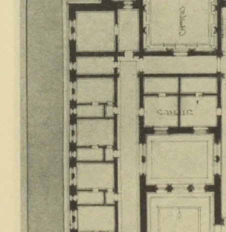 An illustration from A book of designs and drawings, containing specimens of work done by students in the College of architecture, Cornell university, Ithaca, N.Y, 1901, leaf 48