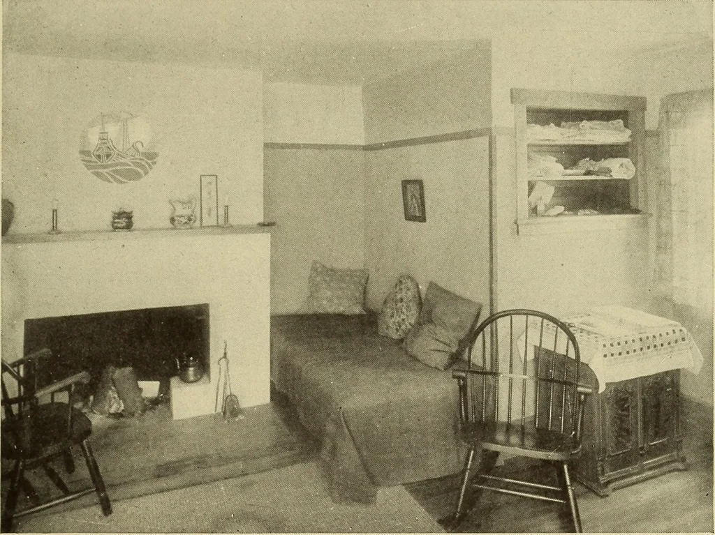 An illustration from A book of distinctive interiors;, 1912, leaf 106