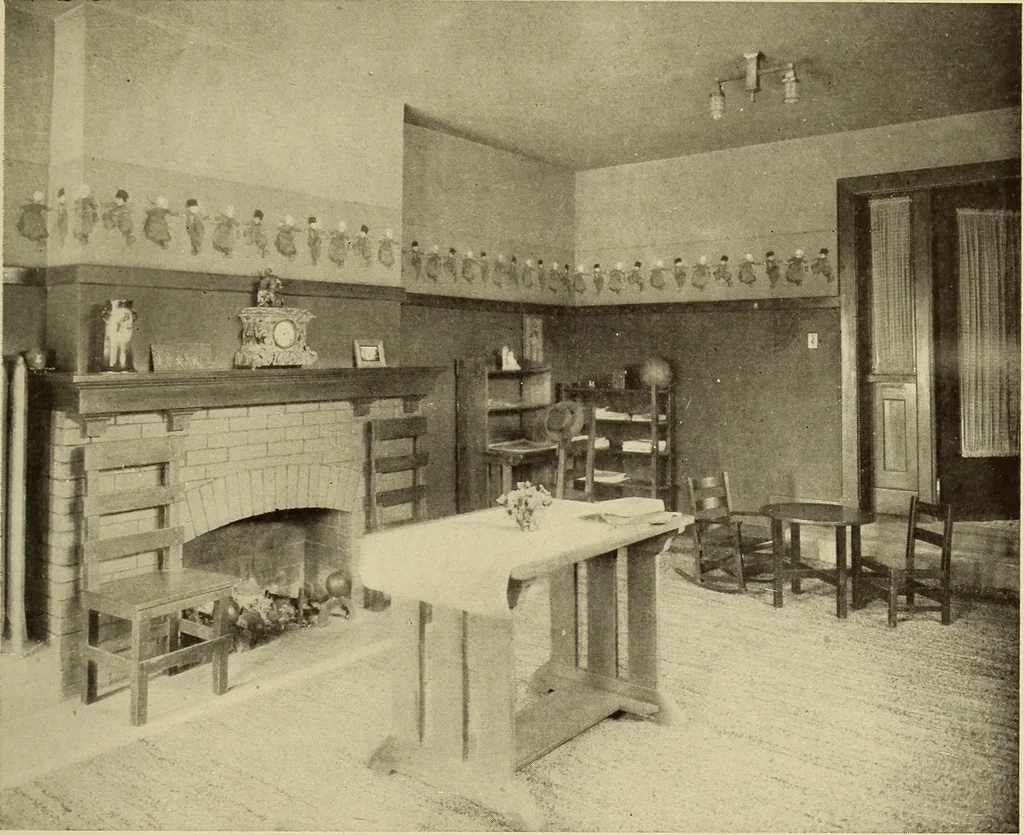 An illustration from A book of distinctive interiors;, 1912, leaf 108