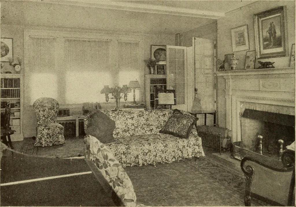 An illustration from A book of distinctive interiors;, 1912, leaf 15