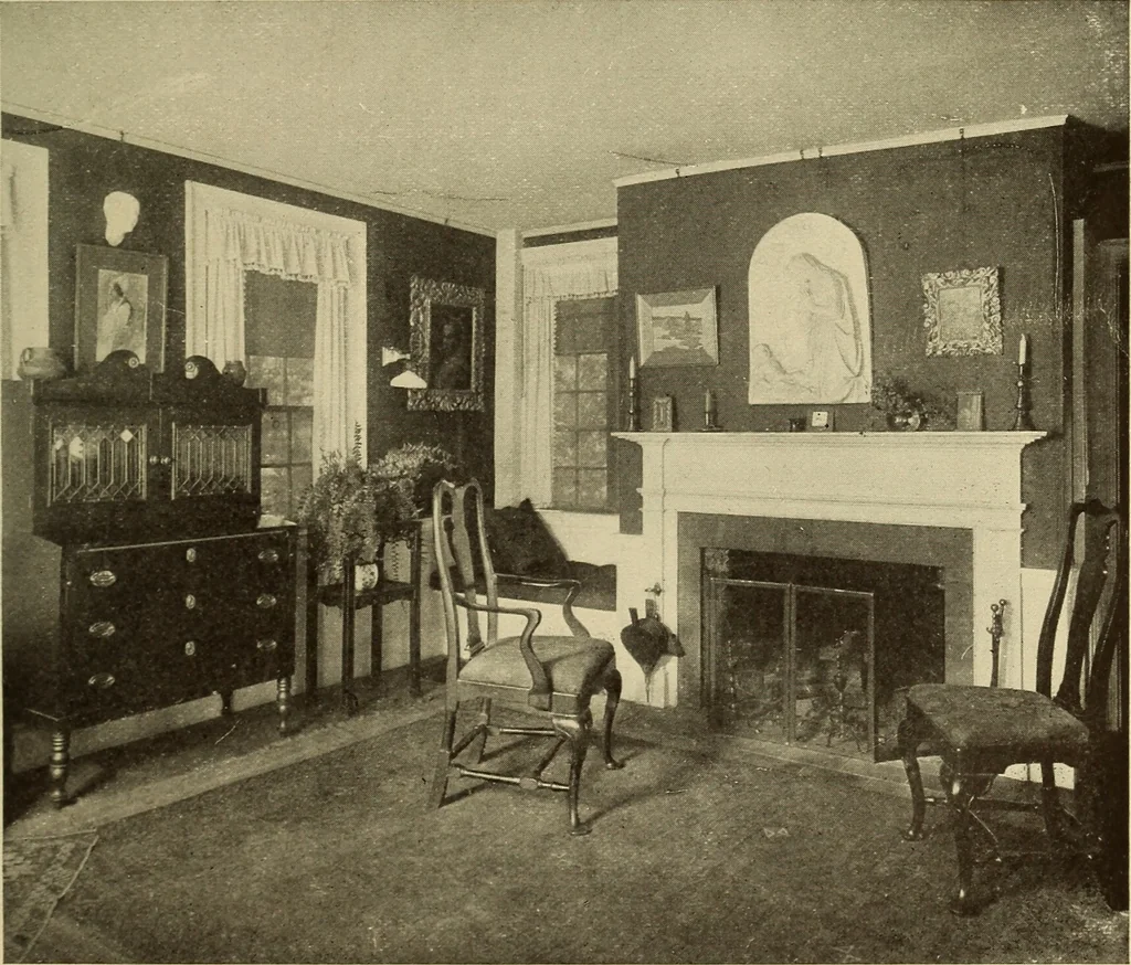 An illustration from A book of distinctive interiors;, 1912, leaf 18