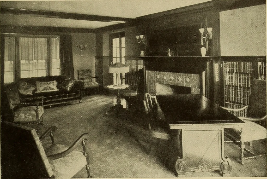 An illustration from A book of distinctive interiors;, 1912, leaf 22