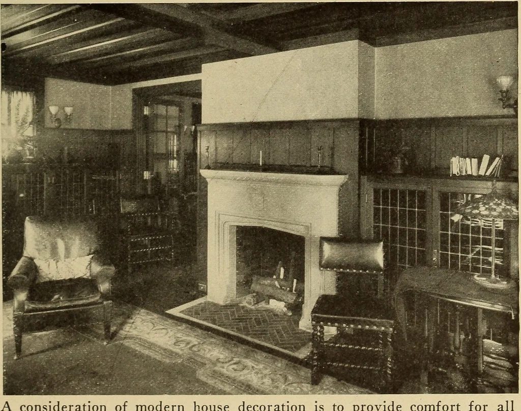 An illustration from A book of distinctive interiors;, 1912, leaf 22
