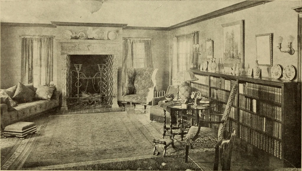 An illustration from A book of distinctive interiors;, 1912, leaf 27