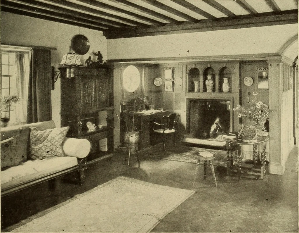 An illustration from A book of distinctive interiors;, 1912, leaf 38