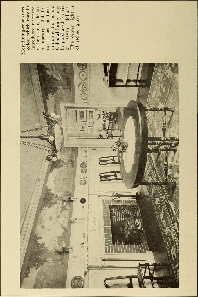 An illustration from A book of distinctive interiors;, 1912, leaf 55