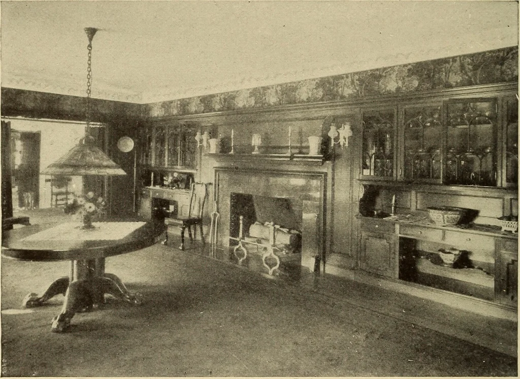 An illustration from A book of distinctive interiors;, 1912, leaf 57