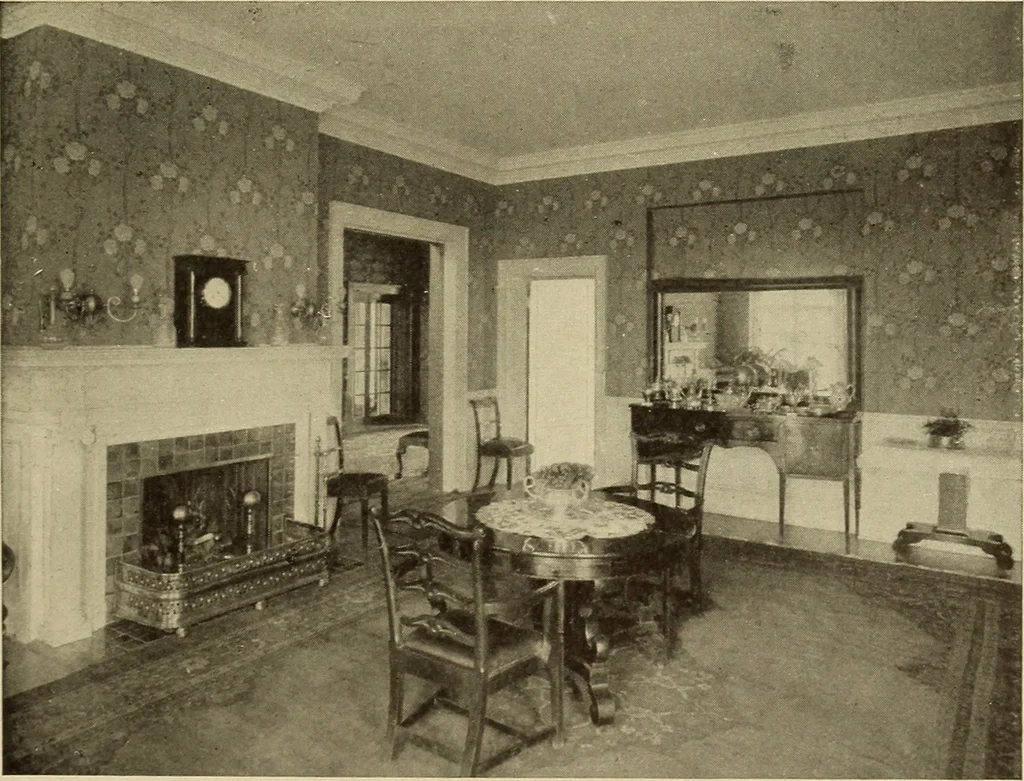 An illustration from A book of distinctive interiors;, 1912, leaf 62