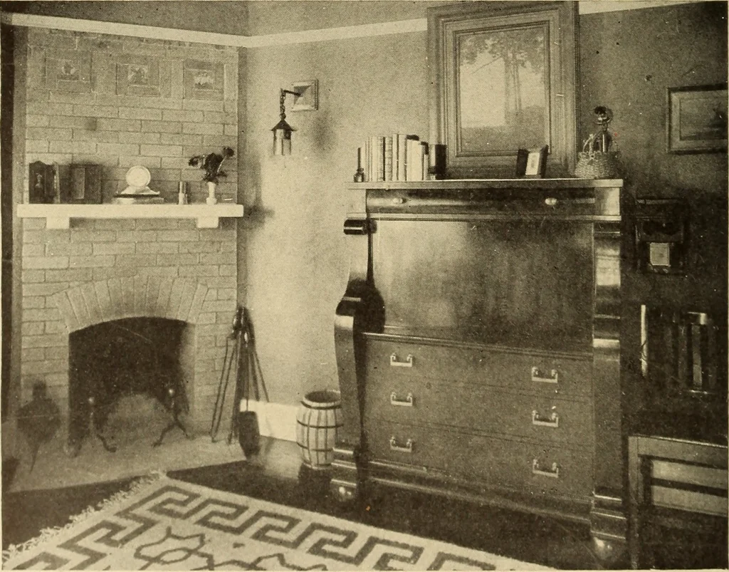 An illustration from A book of distinctive interiors;, 1912, leaf 83