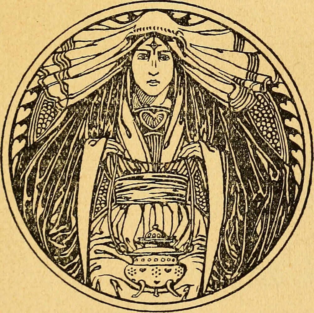 An illustration from The book of dreams and ghosts, 1897, leaf 8