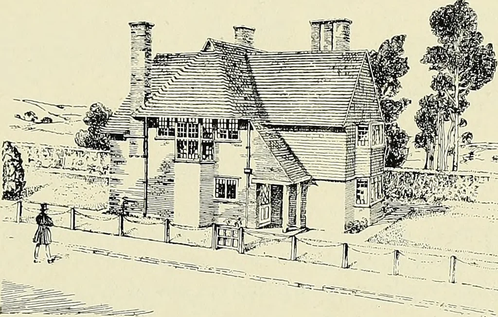 An illustration from The book of the exhibition of houses and cottages, Romford garden suburb, Gidea Park, 1911, leaf 104