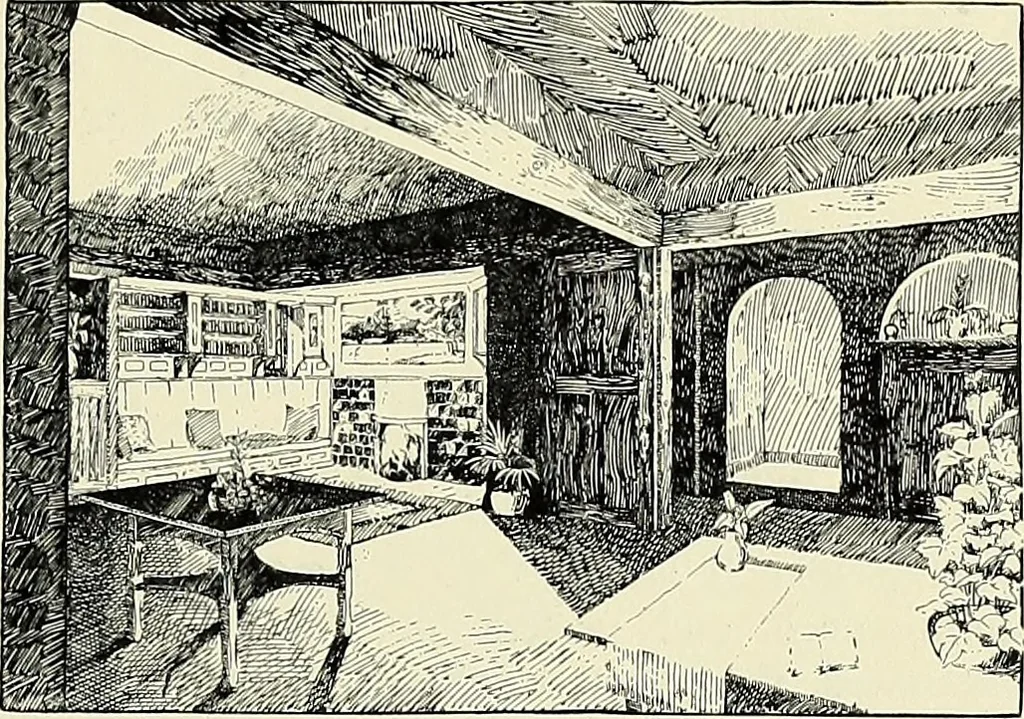 An illustration from The book of the exhibition of houses and cottages, Romford garden suburb, Gidea Park, 1911, leaf 126