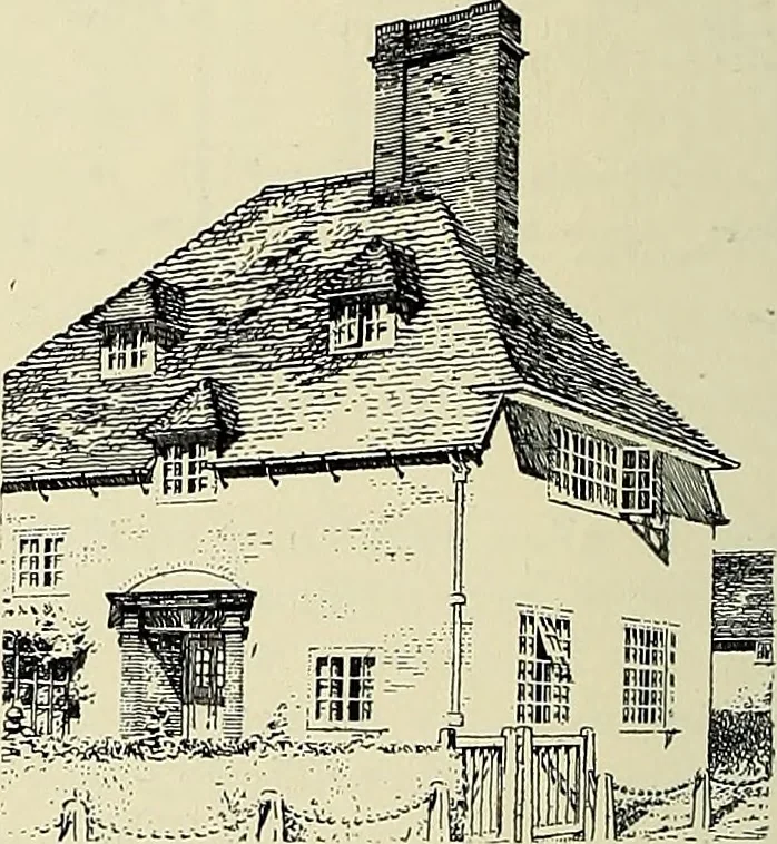 An illustration from The book of the exhibition of houses and cottages, Romford garden suburb, Gidea Park, 1911, leaf 127