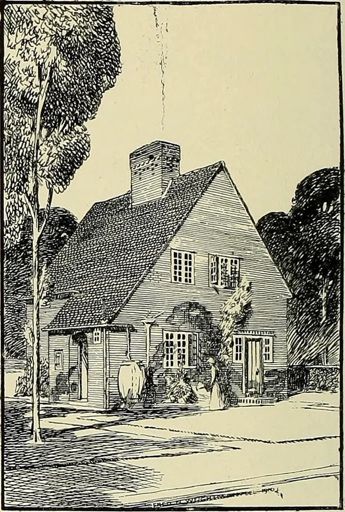 An illustration from The book of the exhibition of houses and cottages, Romford garden suburb, Gidea Park, 1911, leaf 137