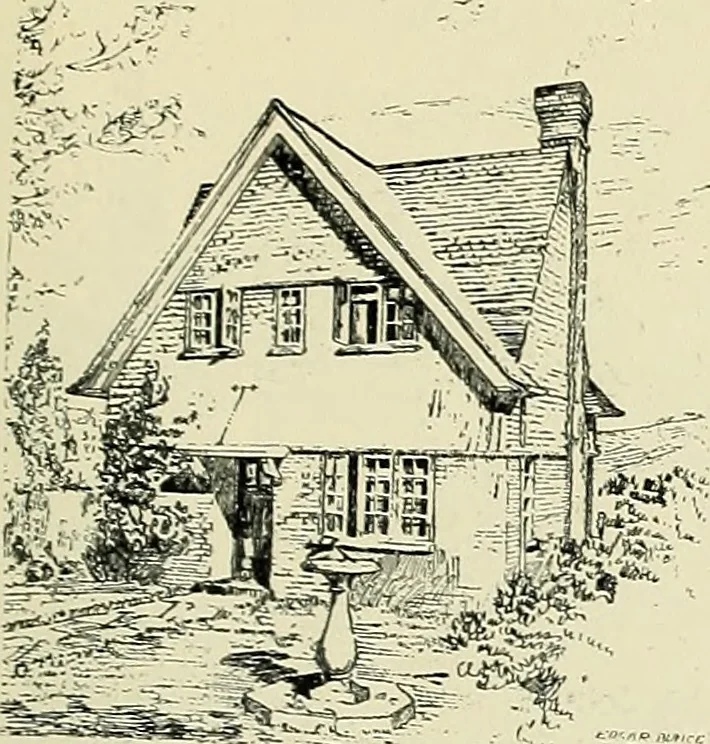 An illustration from The book of the exhibition of houses and cottages, Romford garden suburb, Gidea Park, 1911, leaf 138