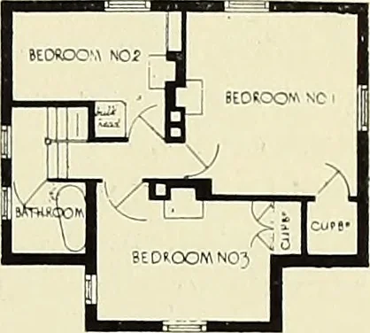 An illustration from The book of the exhibition of houses and cottages, Romford garden suburb, Gidea Park, 1911, leaf 140